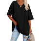 🌷Sommer-Schnäppchen 2025💜Damen-T-Shirt mit V-Ausschnitt