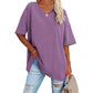 🌷Sommer-Schnäppchen 2025💜Damen-T-Shirt mit V-Ausschnitt