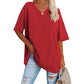 🌷Sommer-Schnäppchen 2025💜Damen-T-Shirt mit V-Ausschnitt