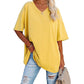 🌷Sommer-Schnäppchen 2025💜Damen-T-Shirt mit V-Ausschnitt