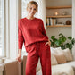 ⌛ Nur noch 3 Tage – 50 % auf alles! ⏰Damen-Glitzer-Zweiteiler: Pullover & Hose