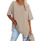 🌷Sommer-Schnäppchen 2025💜Damen-T-Shirt mit V-Ausschnitt