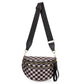 🎁Limitierter Rabatt🔥Schwarz-weiß kariertes Nylon-Bauchtasche