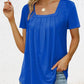🔥60% Rabatt❤️‍🔥Elegantes, einfarbiges Damen-T-Shirt mit quadratischem Ausschnitt