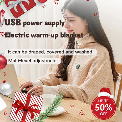 🎅Weihnachtsverkauf – 50 % Rabatt🔥Tragbarer beheizbarer Schal