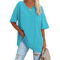 🌷Sommer-Schnäppchen 2025💜Damen-T-Shirt mit V-Ausschnitt