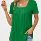 🔥60% Rabatt❤️‍🔥Elegantes, einfarbiges Damen-T-Shirt mit quadratischem Ausschnitt