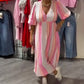 🏖️Sommer-Sonderverkauf 50 % Rabatt!!🎀Damenkleid mit V-Ausschnitt und Druck