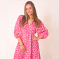 🏖️Sommer-Sonderverkauf 50 % Rabatt!!🎀Damenkleid mit V-Ausschnitt und Druck