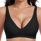 🎉Neujahrsverkauf – 60 % Rabatt💕Bequeme kabellose BHs für Damen，Deep V Alltags-BHs
