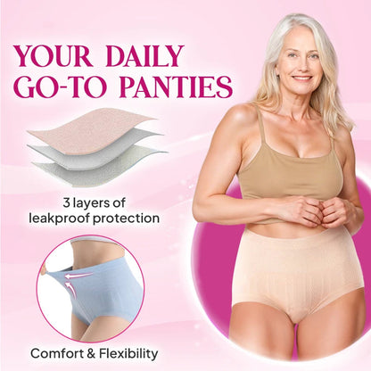 💥Jahresendausverkauf – 70 % Rabatt🤩Auslaufsichere, hoch taillierte, bauchformende, poformende Unterhosen