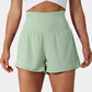 ✨️  2025 Hot Sale 51% Rabatt  🥰  2-in-1 Yoga Shorts mit hoher Taille und Seitentaschen