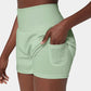 ✨️  2025 Hot Sale 51% Rabatt  🥰  2-in-1 Yoga Shorts mit hoher Taille und Seitentaschen