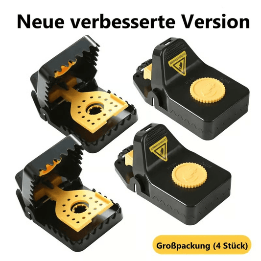 (4 Stück) Clips Mauseklebefallen Mäuse- und Rattenabwehr