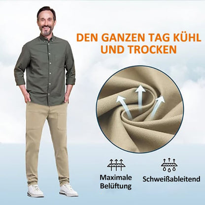 😎MultiHosen – Hochdehnbare, Mehrfach-Taschen, Langlebige Cargo-Hosen