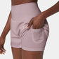 ✨️  2025 Hot Sale 51% Rabatt  🥰  2-in-1 Yoga Shorts mit hoher Taille und Seitentaschen