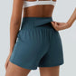 ✨️  2025 Hot Sale 51% Rabatt  🥰  2-in-1 Yoga Shorts mit hoher Taille und Seitentaschen