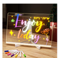 🎄50% Rabatt🎁Kreatives wiederbeschreibbares Acryl-LED-Nachrichtenschild