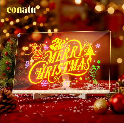 🎄50% Rabatt🎁Kreatives wiederbeschreibbares Acryl-LED-Nachrichtenschild