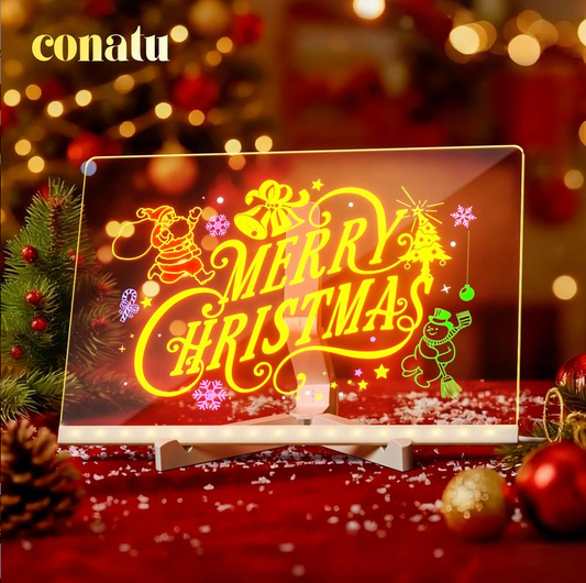 🎄50% Rabatt🎁Kreatives wiederbeschreibbares Acryl-LED-Nachrichtenschild