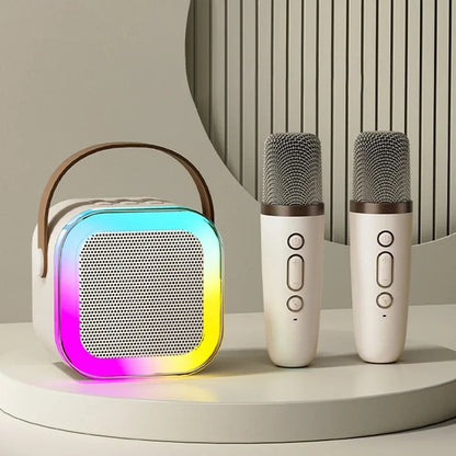 🎁Weihnachtliche Limited Edition Neuankömmlinge🎵Mini-Karaokemaschine mit drahtlosen Mikrofonen