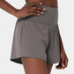 ✨️  2025 Hot Sale 51% Rabatt  🥰  2-in-1 Yoga Shorts mit hoher Taille und Seitentaschen