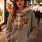 🐮 50 % RABATT | Kuschelig durch kalte Tage – Damen Hoodie mit Highland-Kuh-Motiv & Fleecefutter