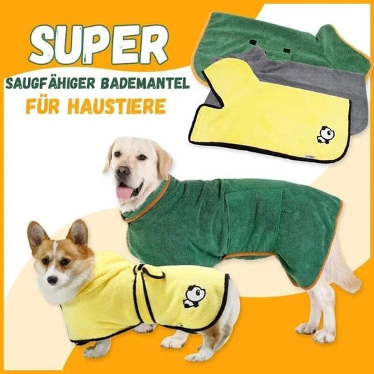 🔥Weihnachtsverkauf 49% Rabatt🐶Super saugfähiger Bademantel für Haustiere