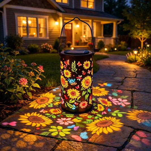🔥HEISSER ANGEBOT 60% RABATT🌞🏵️Bunte Sonnenblumen-Solar-Gartenlaterne