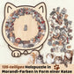 🎅135-teiliges Morandi-Colored Cat Shaped Wooden Jigsaw Puzzle