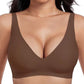🎉Neujahrsverkauf – 60 % Rabatt💕Bequeme kabellose BHs für Damen，Deep V Alltags-BHs