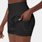 ✨️  2025 Hot Sale 51% Rabatt  🥰  2-in-1 Yoga Shorts mit hoher Taille und Seitentaschen