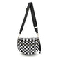 🎁Limitierter Rabatt🔥Schwarz-weiß kariertes Nylon-Bauchtasche