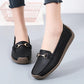 Flache, modische, bequeme, atmungsaktive, lässige Leder-Loafer