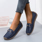 Flache, modische, bequeme, atmungsaktive, lässige Leder-Loafer
