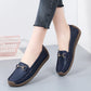 Flache, modische, bequeme, atmungsaktive, lässige Leder-Loafer