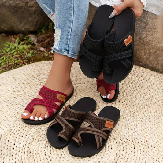 🏆Frauenkomfortnetz gleiten Sandalen