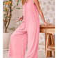 💥50%Rabatte Women's Casual V-Neck Sleeveless Wide Leg Jumpsuit
