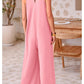 💥50%Rabatte Women's Casual V-Neck Sleeveless Wide Leg Jumpsuit