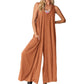 💥50%Rabatte Women's Casual V-Neck Sleeveless Wide Leg Jumpsuit