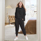Mode, Freizeit 💐Langarm mit rundem Hals ＆ Hose 2-teiliger Set