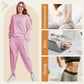 Mode, Freizeit 💐Langarm mit rundem Hals ＆ Hose 2-teiliger Set