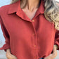 💕Einfarbiges Oversized-Langarmshirt