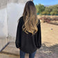 💕Einfarbiges Oversized-Langarmshirt