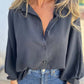 💕Einfarbiges Oversized-Langarmshirt