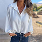 💕Einfarbiges Oversized-Langarmshirt