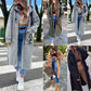 📢📢50%Rabatt!!! & Free Shipping Today🎉💃Oversize-Kapuzen-Sweatshirt-Mantel für Damen