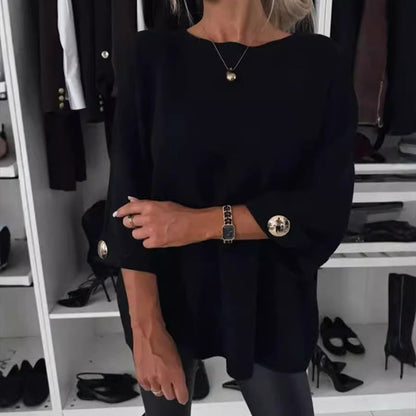 👚HEISSER VERKAUF 49%  - Klassisches, einfarbiges Strickoberteil für Damen
