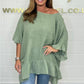 🔥2025 Heißer Verkauf🔥Lockere, plissierte Off-Shoulder-Blusen für Damen