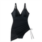 🔥Begrenzte Zeit 50% Rabatt💥Schlankmachender transparenter Sarong-Wickel-Badeanzug aus Netzstoff👙